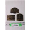 Image 1 : (3) Metal Belt Buckles - Captain Morgan, Yukon