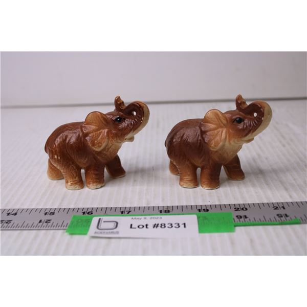 Elephant Salt and Pepper Shakers - Made in Japan