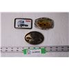 Image 1 : (3) Metal Belt Buckles - GMC, Tractor