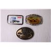 Image 2 : (3) Metal Belt Buckles - GMC, Tractor
