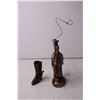 Image 2 : Metal Cowboy and Boot Figurines