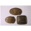 Image 2 : (3) Metal Belt Buckles - John Deere