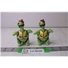 Image 1 : Turtle Salt and Pepper Shakers (Missing Plugs on Bottom)