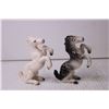 Image 2 : (3) Ceramic Horse Figurines (Large Horse has a Broken Leg)