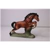 Image 6 : (3) Ceramic Horse Figurines (Large Horse has a Broken Leg)