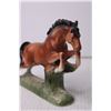 Image 7 : (3) Ceramic Horse Figurines (Large Horse has a Broken Leg)