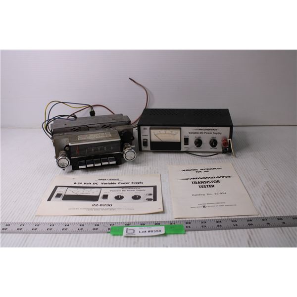 Mercury Car Radio and Variable DC Power Supply