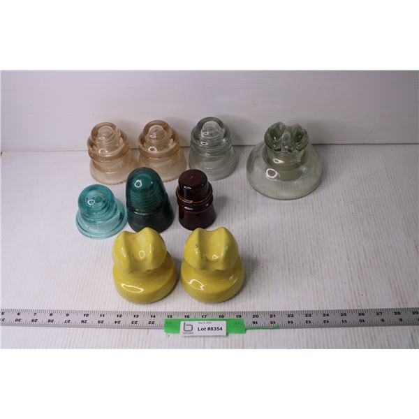 Lot of Glass Insulators