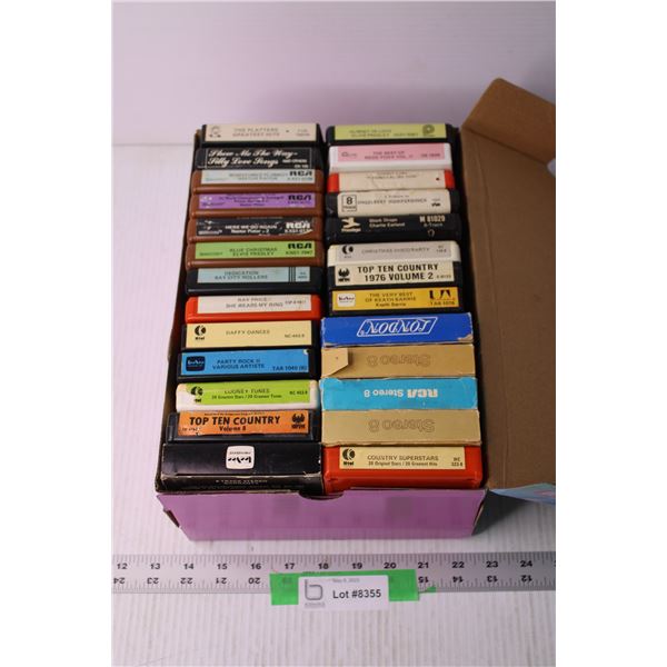 Lot of Assorted 8 Track Tapes