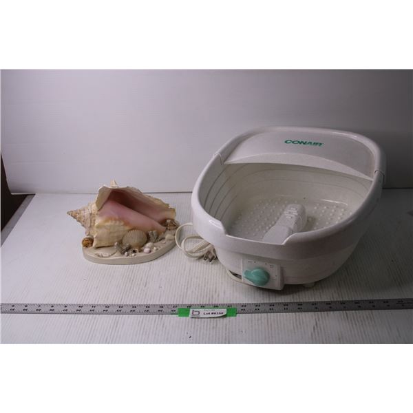 Conair Foot Spa and Shell Decoration