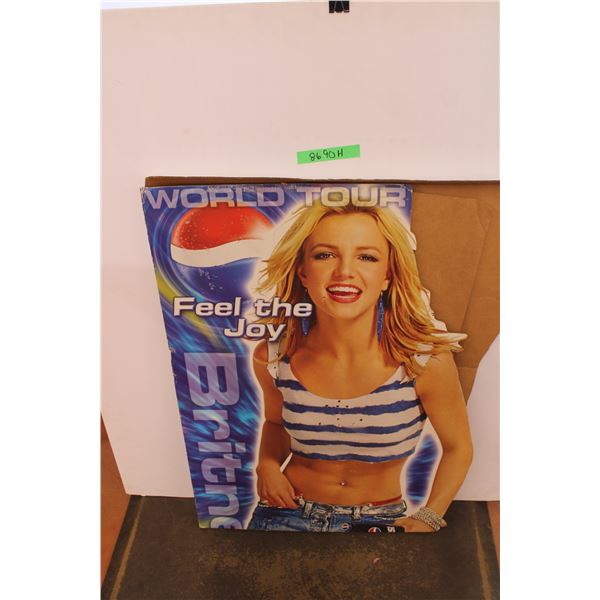 *Brittney Spears World Tour Pepsi Cardboard Store Display