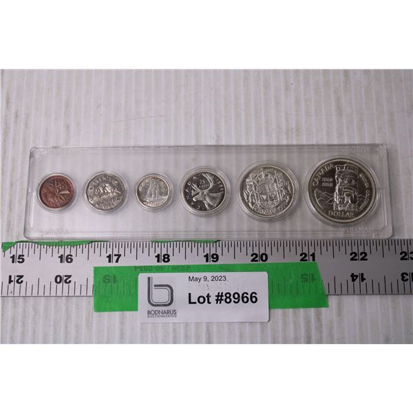 Set of 1958 Canadian Coins in Case