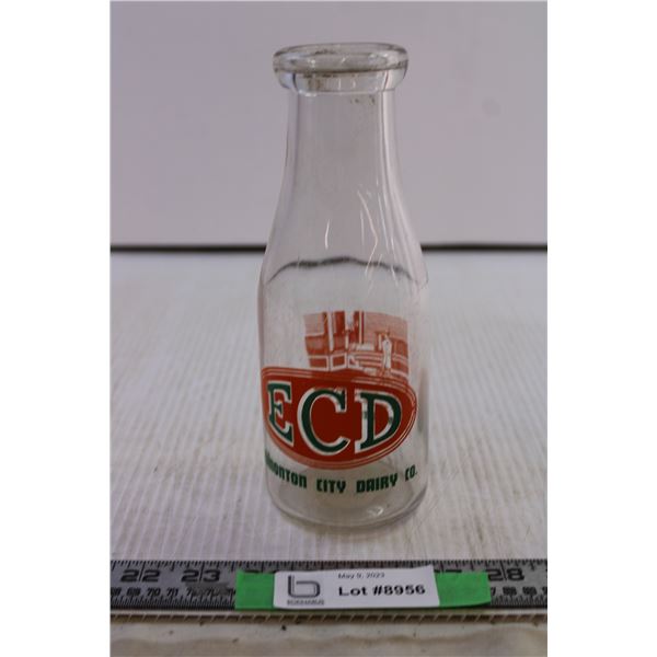 Edmonton City Dairy Milk Bottle