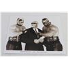 Image 1 : Black and White WWE Wrestling Photo (Road Warriors and Mgr. Precious Paul)