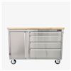 NEW 48" STAINLESS STEEL ROLLING WORKBENCH