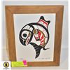 Image 1 : ORIGINAL NATIVE AMERICAN FRAMED ART TILE