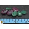 Image 1 : #93-GENUINE EMERLAD & RUBY GEMSTONE 84.15CT