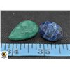 Image 1 : #54-GENUINE EMERALD & SAPPHIRE  GEMSTONE 66.25 CT