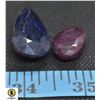 Image 1 : #69-GENUINE RUBY & SAPPHIRE  GEMSTONE 76.00CT