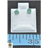 Image 1 : #233-NATURAL UNTREATD EMERALD EARRINGS