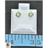 Image 1 : #236-NATURAL UNTREATD PERIDOT EARRINGS