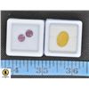 Image 1 : #180-GENUINE RUBY 2.45 CT ,OPAL 3.16CT  GEMSTONE