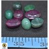 Image 1 : #96-GENUINE EMERLAD & RUBY GEMSTONE 81.85CT