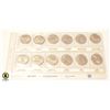 Image 2 : 1992 COMMEMORATIVE CANADA 12 COIN SET IN HOLDER