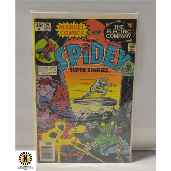 MARVEL ELECTRIC CO. SPIDEY SUPER STORIES #19 COMIC