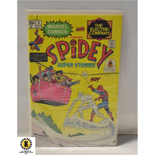 MARVEL ELECTRIC CO. SPIDEY SUPER STORIES #6 COMIC