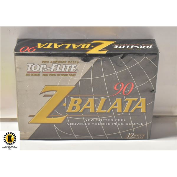 NEW SEALED TOP FLITE Z BALATA 90 GOLF BALL SET