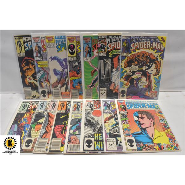 MARVEL SPECTACULAR SPIDERMAN #102-120 COMIC LOT