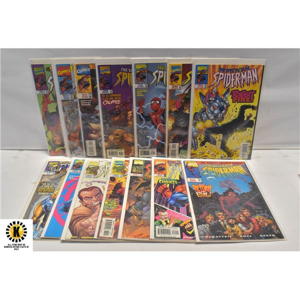 MARVEL SPECTACULAR SPIDERMAN #250-263 COMIC LOT