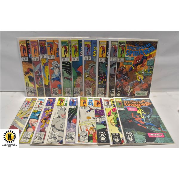 MARVEL SPECTACULAR SPIDERMAN #177-199 COMIC LOT