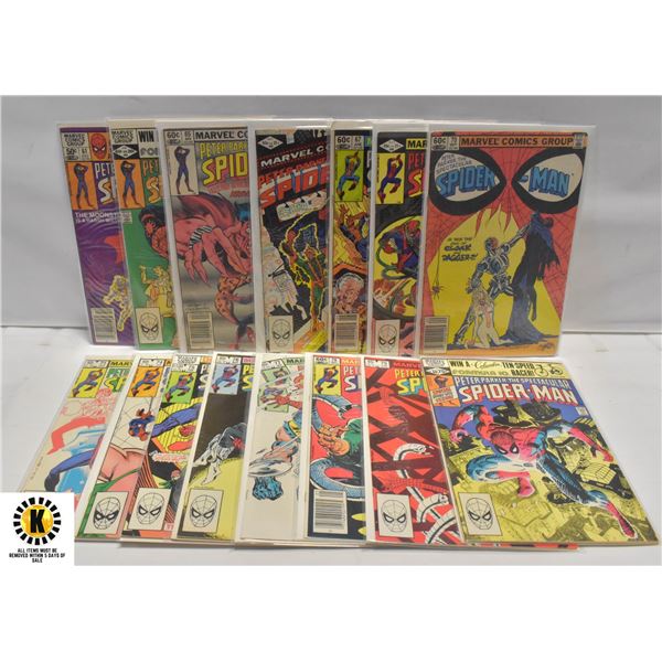 MARVEL SPECTACULAR SPIDERMAN #60-79 COMIC LOT