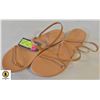 Image 1 : WOMEMS BRAIDED LEATHER SANDAL ANKLE SLIP ON SUMMER