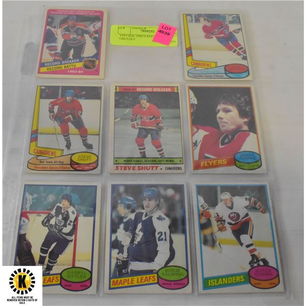 VINTAGE 1980?S HOCKEY CARDS GRETZKY