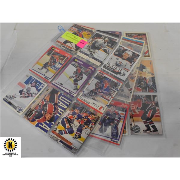 LOT OF 30 OILERS HOCKEY CARDS