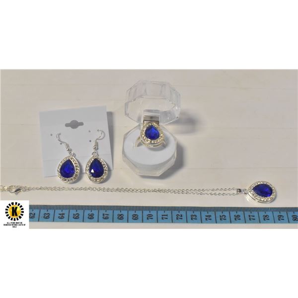 4PC SET WITH RING, EARRINGS &