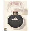 Image 1 : 1.0CT SOLITAIRE WHITE ZIRCON STAMPED 925 RING
