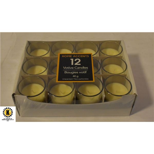 HOME ACCENTS VOTIVE CANDLES 40G