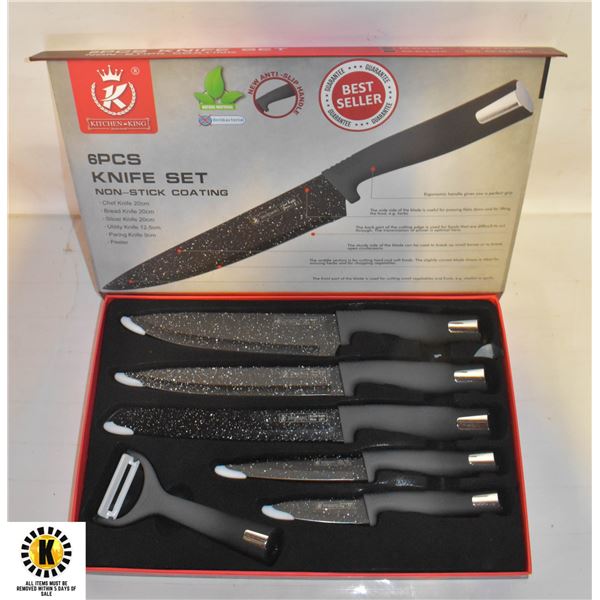 NEW KITCHEN KING 6 PIECE KITCHEN KNIFE