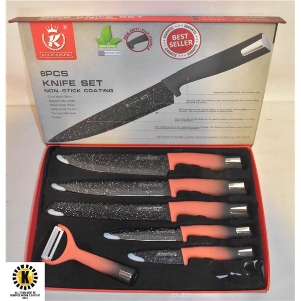 NEW KITCHEN KING 6 PIECE KITCHEN KNIFE