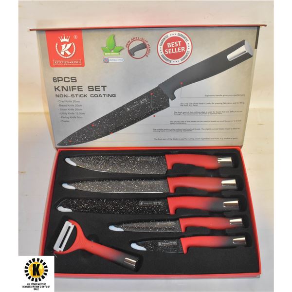 NEW KITCHEN KING 6 PIECE KITCHEN KNIFE