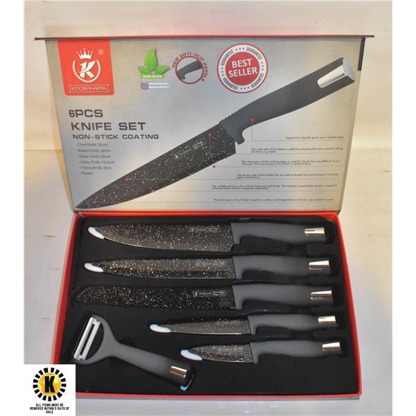 NEW KITCHEN KING 6 PIECE KITCHEN KNIFE