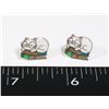 NEW BOOK CAT STUD EARRINGS