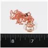 Image 1 : NEW ROSE GOLD TONE RHINESTONE COW PENDANT