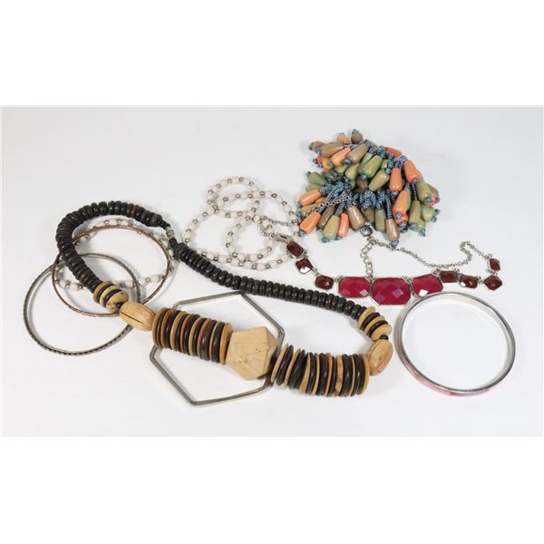 LOT OF BEADED JEWELRY