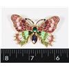 NEW RHINESTONE BUTTERFLY BROOCH