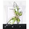 NEW GREEN/SPARKLE WING RHINESTONE BUTTERFLY